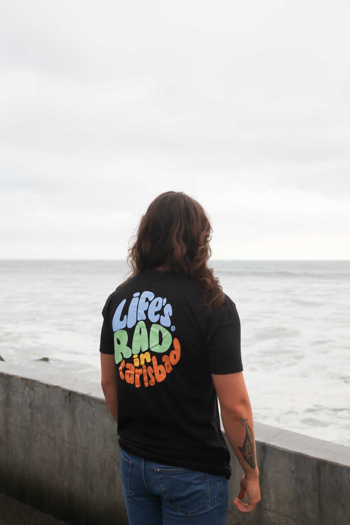 Retro Carlsbad Tee - Black - Back